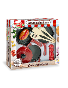 GRANDE CHEF - SET PENTOLE CON ACCESSORI, GIOCO CHEF