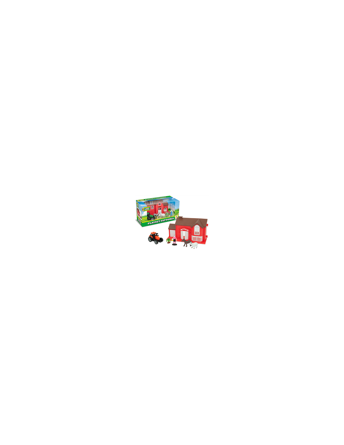 LINEA VERDE - PLAYSET FATTORIA CON TRATTORE E ACCESSORI, GIOCO PER BAMBINI