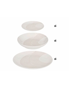 Servizio Piatti Sky Lounge, 18 Pezzi, Bianco, Porcellana, Ø 26,8 cm, Elegante
