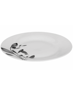 Set di piatti 18 pezzi Lila in porcellana bianco e nero
