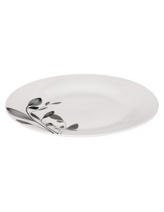 Set di piatti 18 pezzi Lila in porcellana bianco e nero
