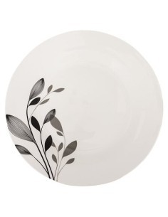 Set di piatti 18 pezzi Lila in porcellana bianco e nero