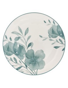Set di piatti 18 pezzi Lily in porcellana bianca