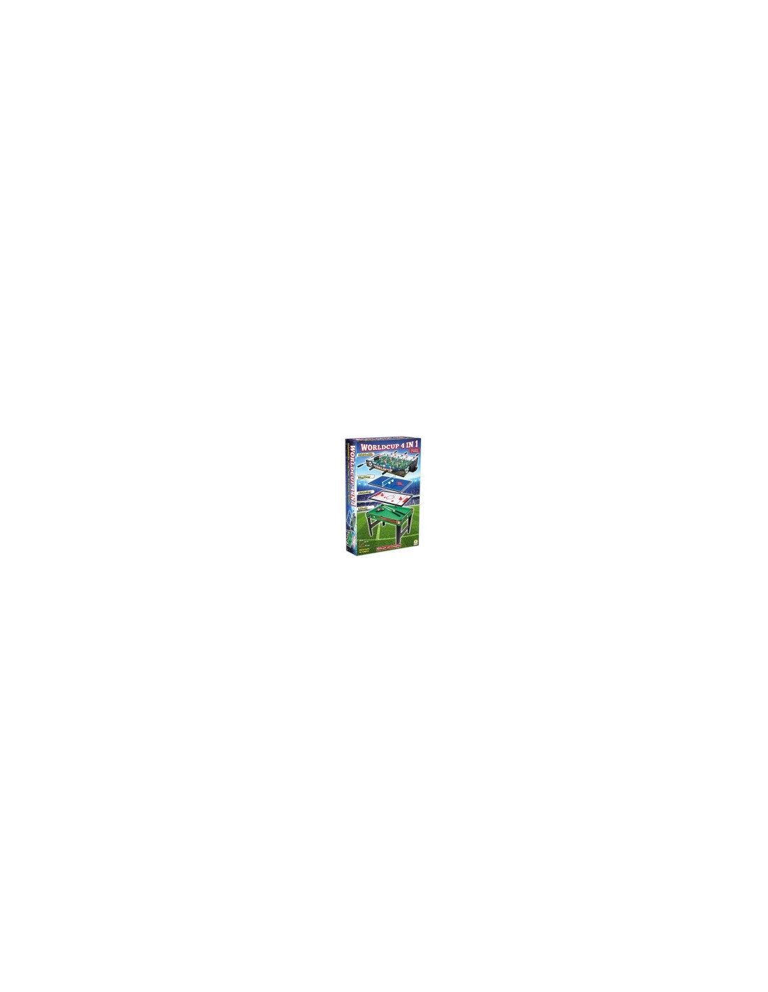 TAVOLO DA GIOCO 4 IN 1 CALCETTO PINGPONG  BILIARDO E HOCKEY CM 96X86X68