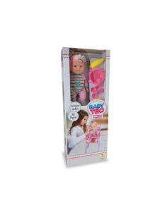 BABY TEO - BAMBOLA BEBE' CON SEGGIOLONE ED ACCESSORI