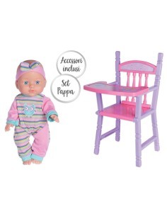 BABY TEO - BAMBOLA BEBE' CON SEGGIOLONE ED ACCESSORI