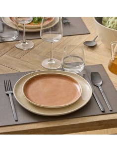 Piatto da Dessert Wonja, Ø 21 cm, Ocra, Faience, Collezione Wonja, Stile Etnico