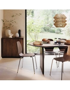 Piatto Fondo Wonja, Ø 19 cm, Ocra, Faience, Collezione Wonja, Stile Naturale
