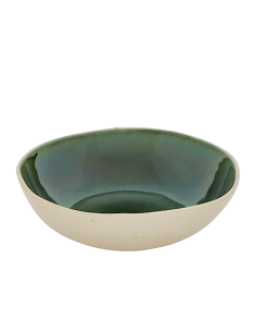 Piatto Fondo Wonja, Ø 19 cm, Verde, Faience, Collezione Wonja, Stile Naturale