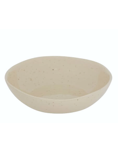 Piatto Fondo Wonja, Ø 19 cm, Crema, Faience, Collezione Wonja, Stile Naturale