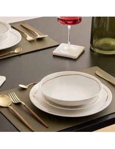 Piatto Fondo Selena, Ø 20 cm, Bianco, Porcellana, Elegante e Versatile