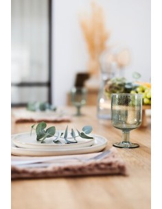 Piatto Piano Ceramica Beige Terre Inconnue, 27 cm, Faience, Elegante e Resistente