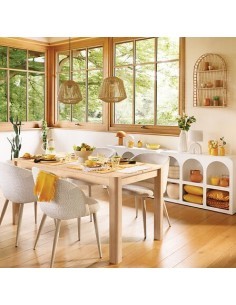 Piatto Piano Ceramica Beige Terre Inconnue, 27 cm, Faience, Elegante e Resistente