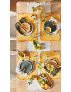 Piatto Piano Ceramica Beige Terre Inconnue, 27 cm, Faience, Elegante e Resistente