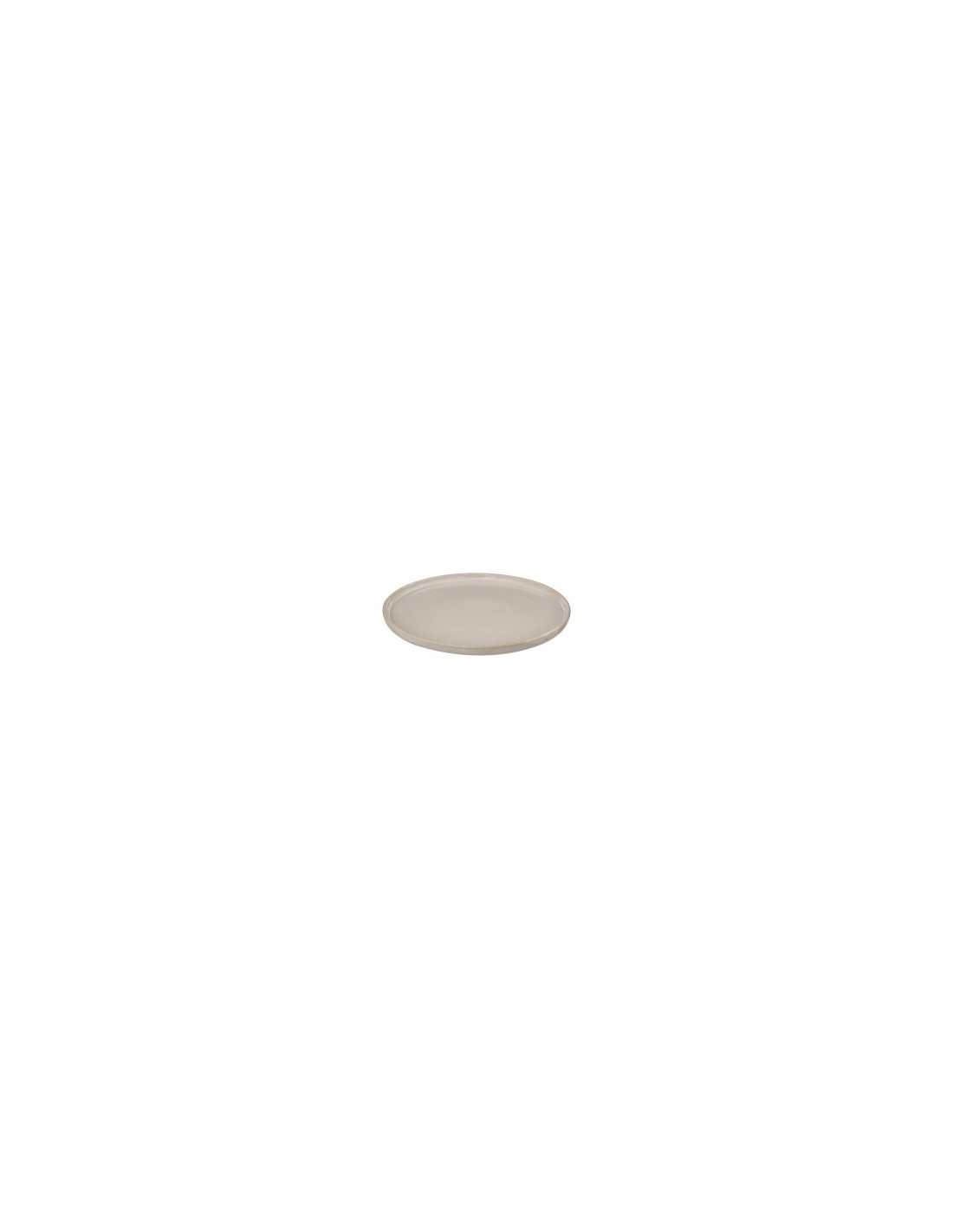 Piatto Piano Ceramica Beige Terre Inconnue, 27 cm, Faience, Elegante e Resistente