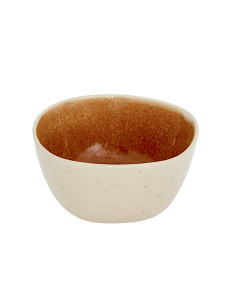 Coppetta, Wonja, diametro 11 cm, ocra, faience, 11,4 x 5,8 x 11 cm