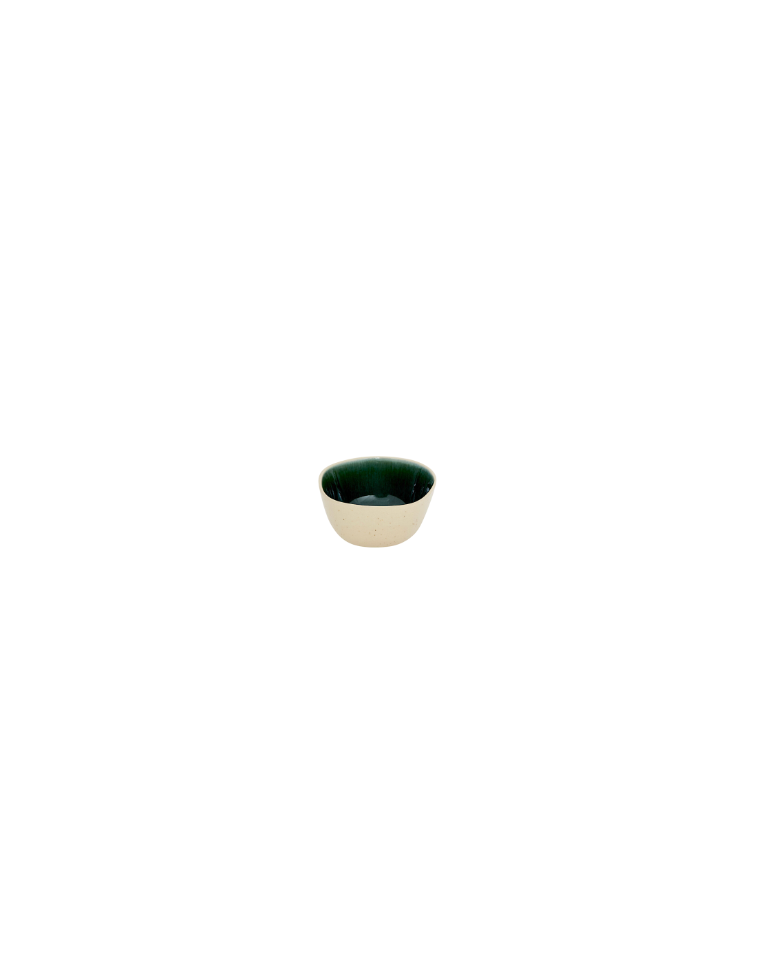 Coppetta, Wonja, diametro 11 cm, verde, faience, 11,4 x 5,8 x 11 cm