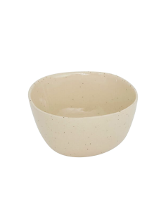 Coppetta, Wonja, diametro 11 cm, crema, faience, 11,4 x 5,8 x 11 cm