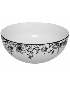 Insalatiera in porcellana White Floral diametro 23 cm