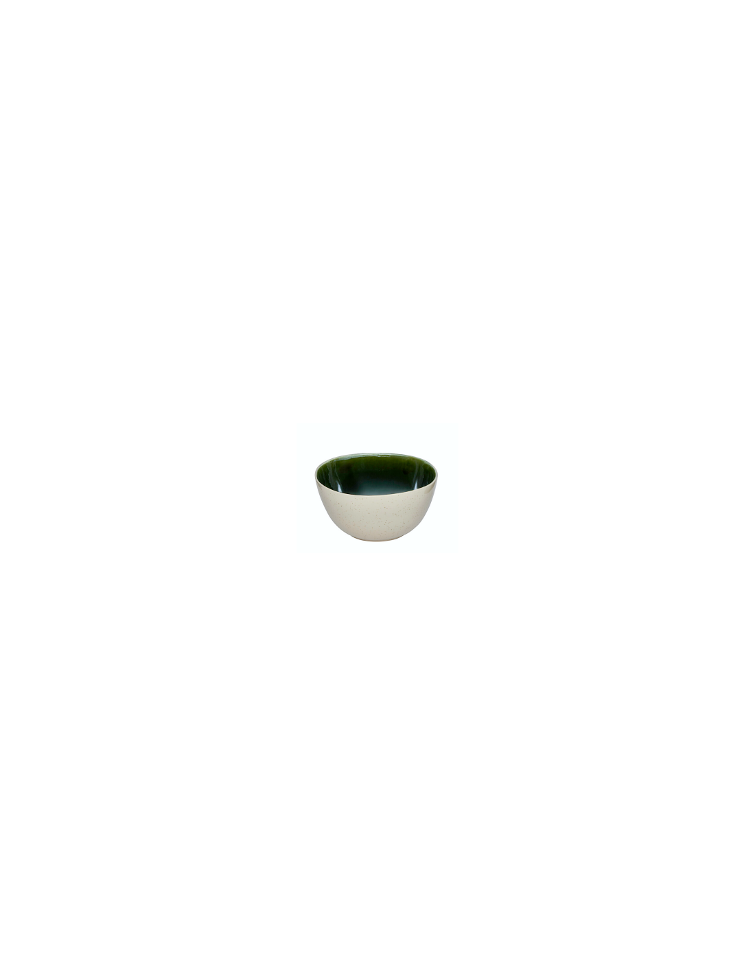 Insalatiera, Wonja, diametro 26 cm, verde, faience, 26,2 x 25 x 12,5 cm