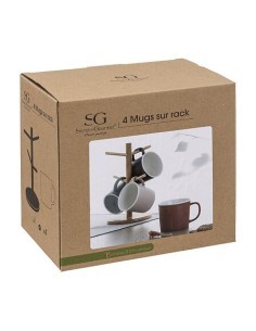 SET 4 TAZZE 176983 CON STAND BAMBOO su TreG Ingrosso