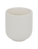 Cofanetto Eleganza, 4 tazze 10 cl, vassoio in acacia, lungo 25 cm, colore bianco, newbone
