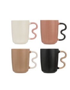 Tazza in ceramica Wavy Bliss 35 cl colori assortiti