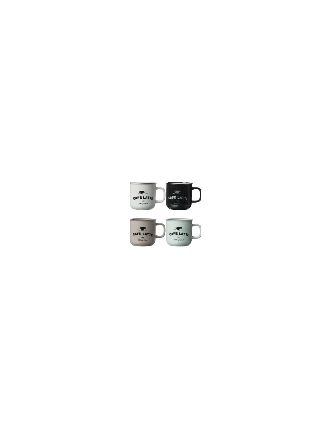 Tazza Bistrot 42 cl smalto colori assortiti