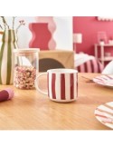 Tazza Chéri 34 cl, newbone assortita, 13,5 x 8 x 9,2 cm, colori rosa verde ocra