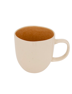 Tazza Wonja 44 cl, Faience ocra, 13,7 x 10,2 x 10 cm, collezione Wonja