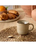 Tazza Chloé 36 cl, Stoneware beige, 12 x 8,8 x 9 cm, collezione Bellissima
