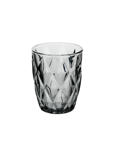 Bicchiere basso, Gob, 28 cl, vetro grigio, dimensioni 8,1x10 cm