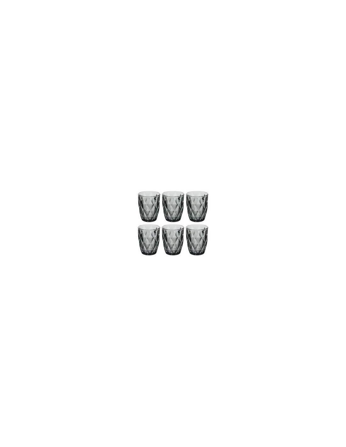 Bicchiere basso, Gob, 28 cl, vetro grigio, dimensioni 8,1x10 cm