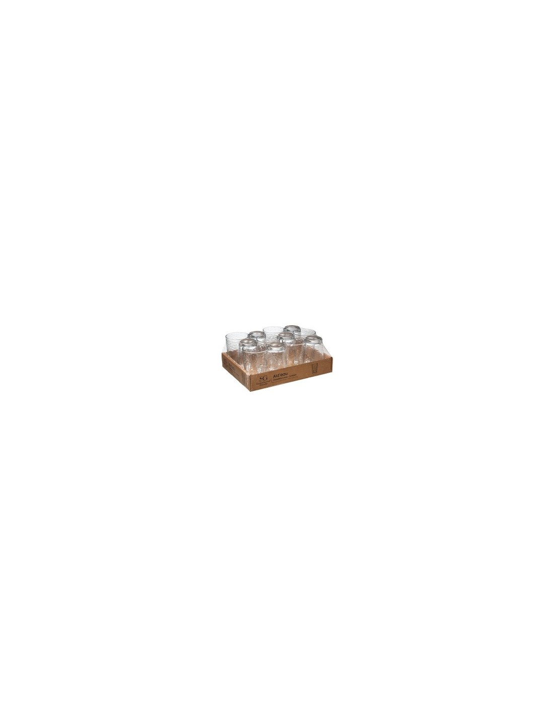 Set di 12 bicchieri bassi Ald’eau 20 cl in scatola pallet
