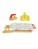 FATTO DI LEGNO - ASSE DA STIRO CON ACCESSORI 60X25X54CM GIOCO PER BAMBINI