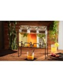 Dispenser moderno in legno 3 x 1,5 L Secret de Gourmet