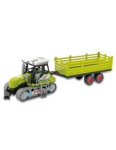 LINEA VERDE 68979 TRATTORE GIOCATTOLO CON RIMORCHIO ASSORTITO A FRIZIONE