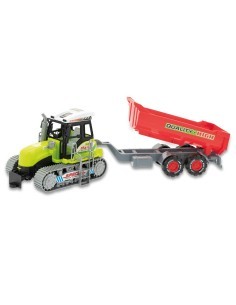 LINEA VERDE 68979 TRATTORE GIOCATTOLO CON RIMORCHIO ASSORTITO A FRIZIONE