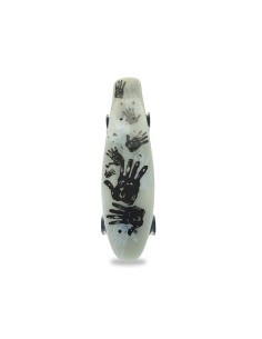 TEOSPORT - SKATEBOARD PORTATA 100KG GLOW IN THE DARK CON RUOTE  ED ATTACCO IN METALLO