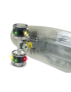 TEOSPORT - SKATEBOARD PORTATA 100KG GLOW IN THE DARK CON RUOTE  ED ATTACCO IN METALLO