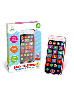 GOGO - TELEFONO MULTIFUNZIONE LUCI E SUONI GIOCATTOLO PER BAMBINI + 18 MESI