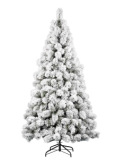 Albero Desalpes, 270 cm, innevato floccato, 500 LED bianco caldo, giochi di luce, la magia di Natale