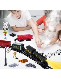 I'M GENIUS  SUPER LABORATORIO DEI TRENI, KIT TRENO A VAPORE DA COSTRUIRE