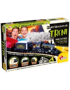 I'M GENIUS  SUPER LABORATORIO DEI TRENI, KIT TRENO A VAPORE DA COSTRUIRE