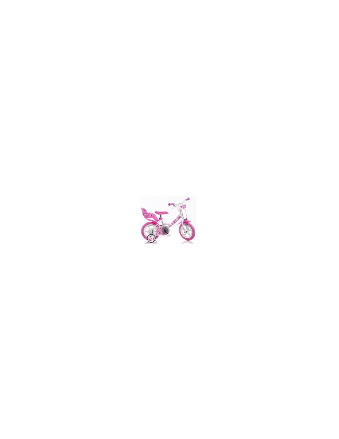 BICI 12 LITTLE HEART BIANCO/ROSA su TreG Ingrosso