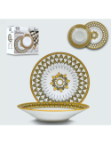 SERVIZIO 12 PIATTI TAVOLA SAHARA YELLOW