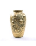 Vaso di Natale melograni oro, ceramica elegante, 20,5x31,5 cm,  La magia di natale per arricchire la tua casa