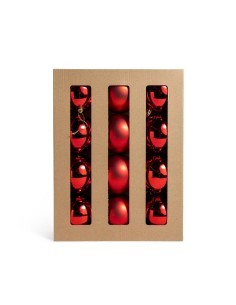 Sfere di Natale rosse 8 cm in plastica, confezione da 12 pezzi, La magia di natale per alberi, decorazioni e centrotavola