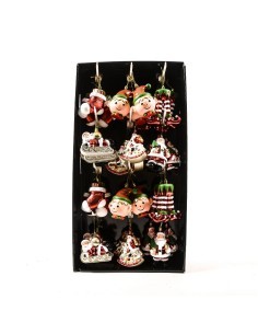Pendente di Natale in plastica 6x12 cm assortito, La magia di natale per alberi, decorazioni e centrotavola festivi