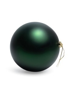Sfera di Natale verde 20 cm in plastica, La magia di natale per alberi, centrotavola e decorazioni festive